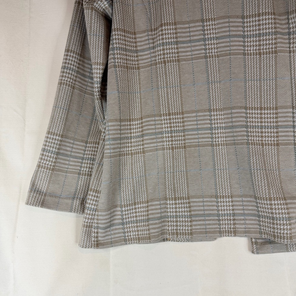 LIVERPOOL Women’s Size L Blazer Jacket Knit Houndstooth Plaid Stretch - Picture 15 of 16